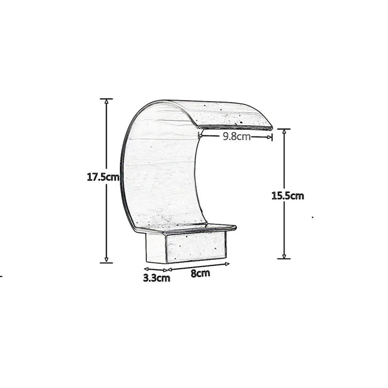 Dfrkjhre Deck Mounted Waterfall Basin Faucet With Crystal Handles