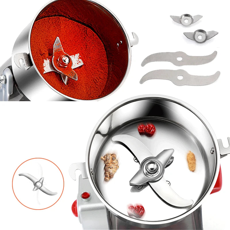 BioloMix Electric Stainless Steel Coffee Grain Spice Dry Food Grinder