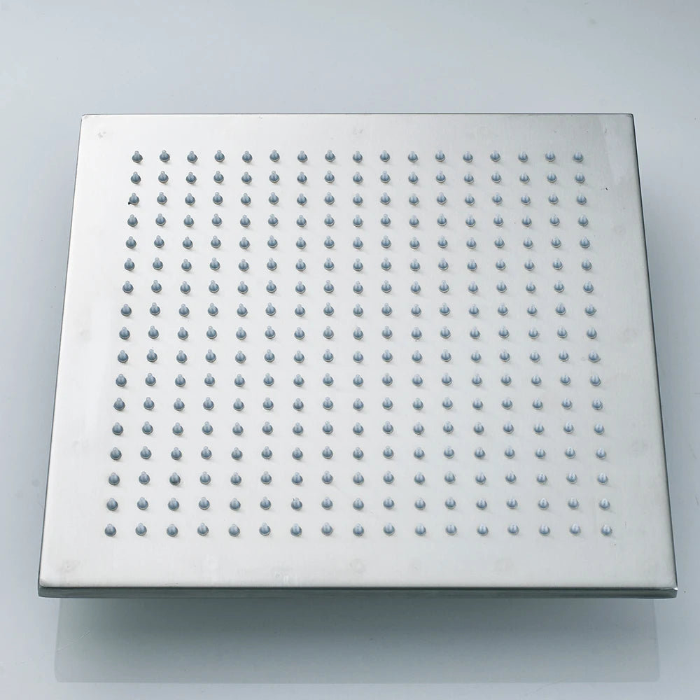 Shinesia Square LED Rainfall Shower Head Color Changing Lights