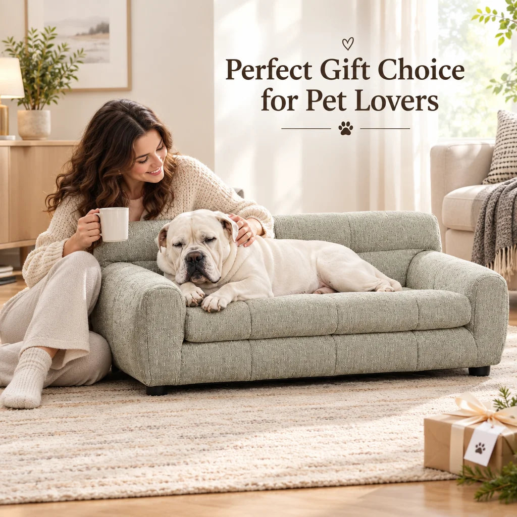 Modern Comfortable Dog Recliner Sofa With Backrest And Armrests