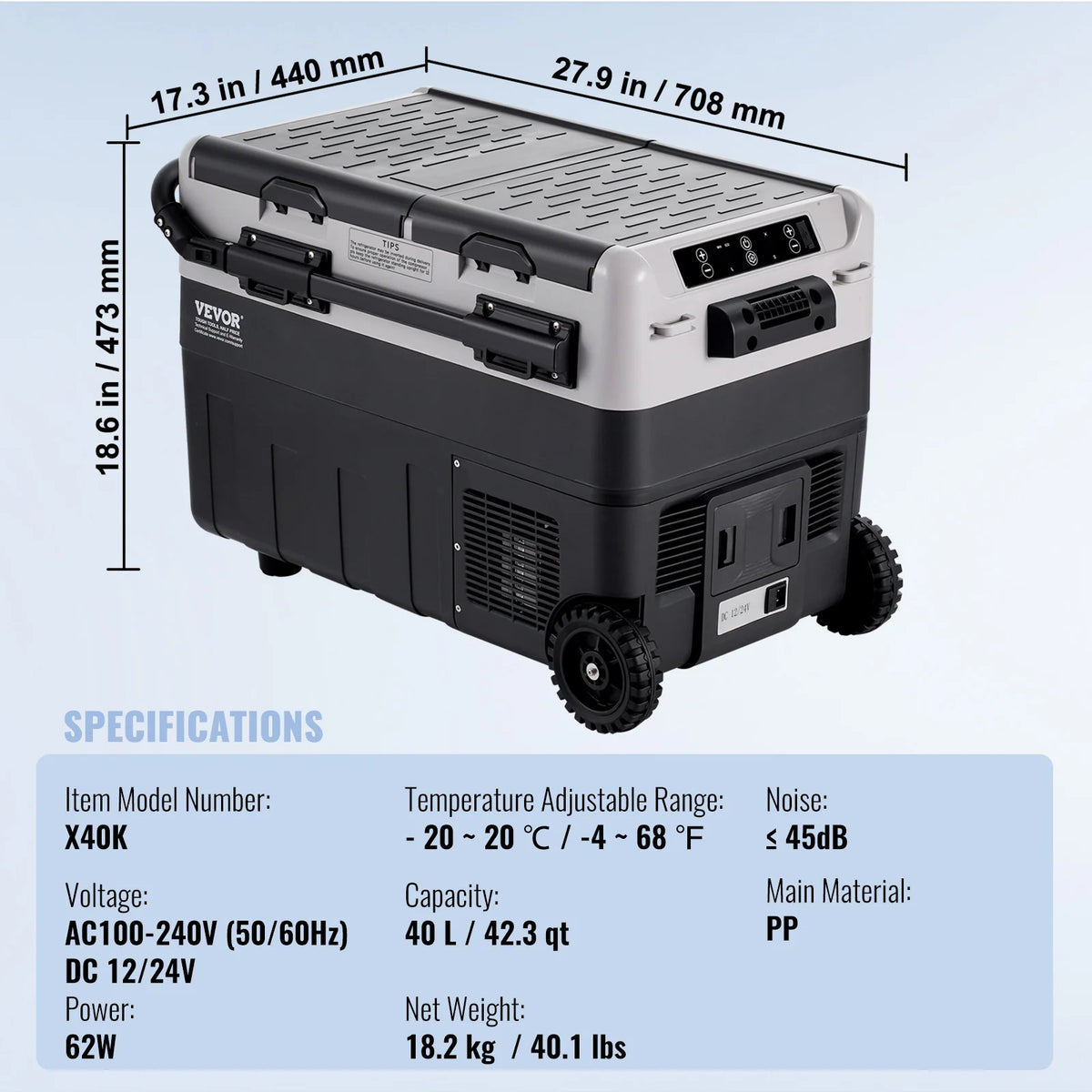 SucceBuy Portable Car Refrigerator And Home Compressor Cooler