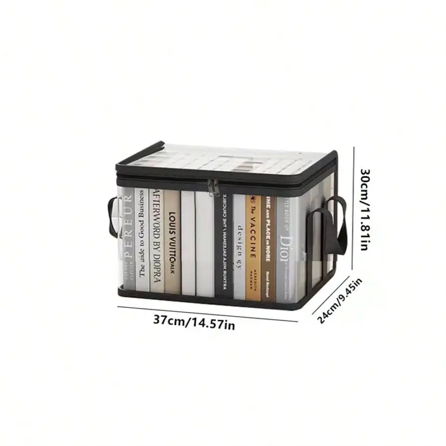 10pcs PVC Foldable Storage Bags With Zippers And Handles
