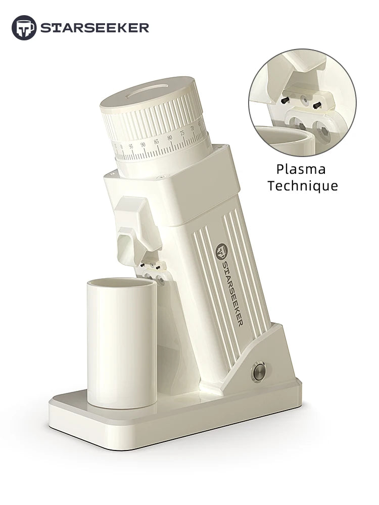 Starseeker Electric Coffee Grinder With Stepless Burr Adjustment System