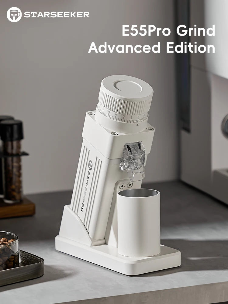 Starseeker Electric Coffee Grinder With Stepless Burr Adjustment System