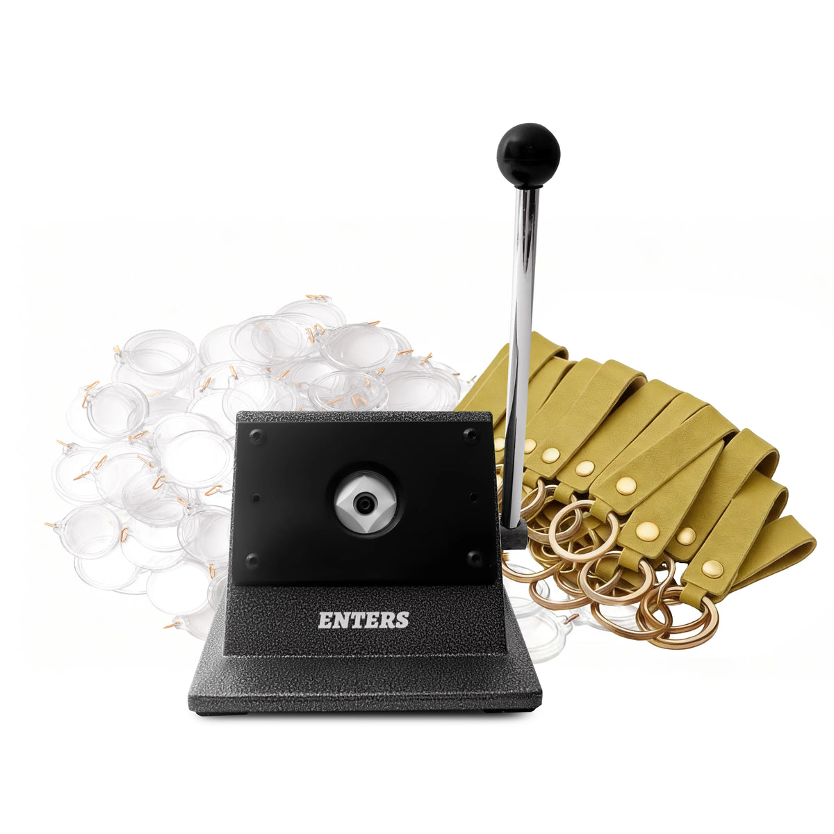 Round Photo Paper Cutter Kit For Key Chain DIY Crafts