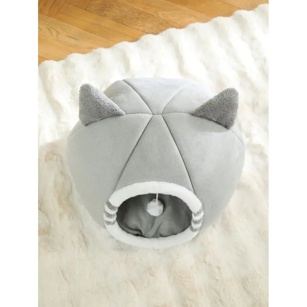Washable Cat Bed Super Soft Kitten House With AntiSlip Bottom