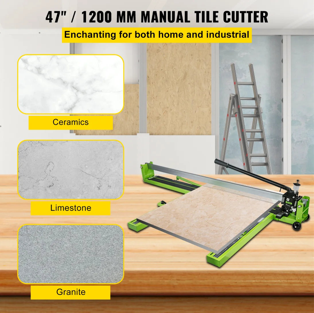 Professional Manual Tile Cutter Featuring Infrared Laser Positioning