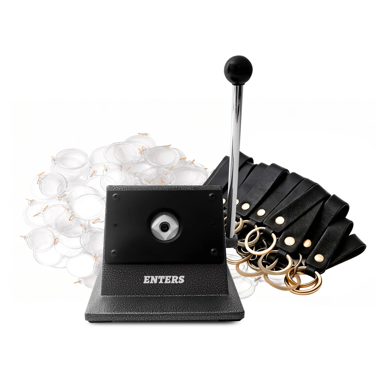 Round Photo Paper Cutter Kit For Key Chain DIY Crafts