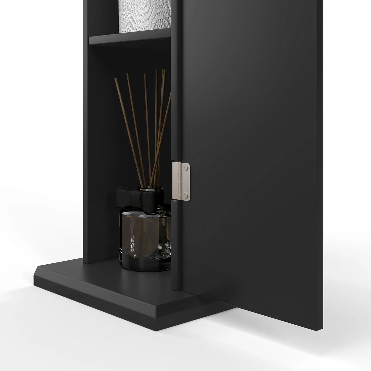 Homcom Modern Bathroom Floor Cabinet With Doors And Shelves