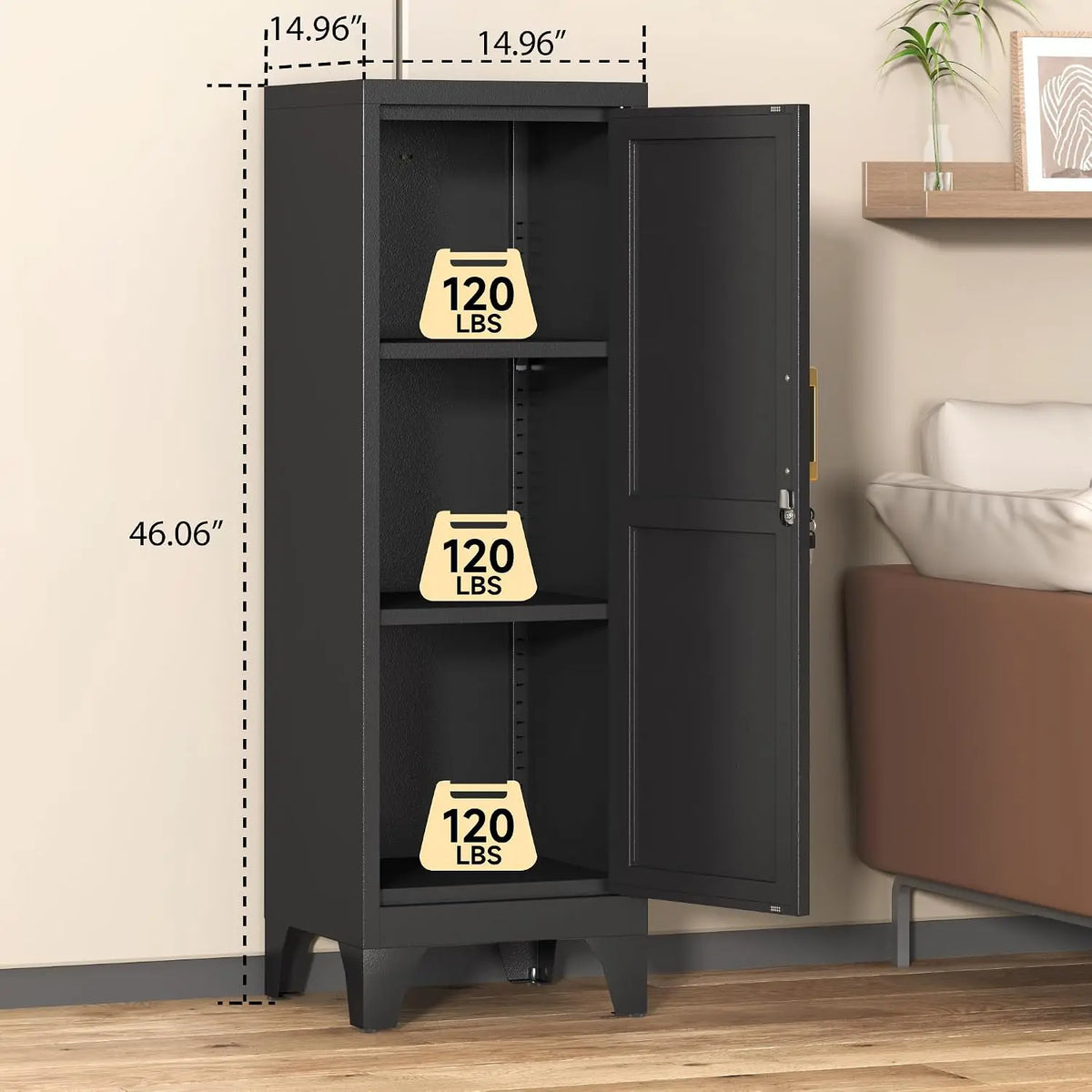 Coolsun Metal Pantry Cabinet For Modern Kitchen Storage Organization