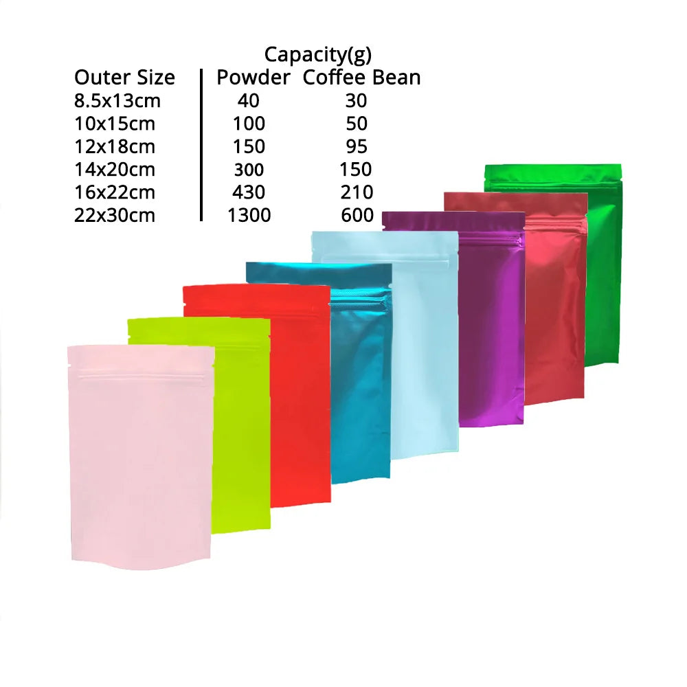 VoluPack Smell Proof Resealable Stand Up Mylar Bags