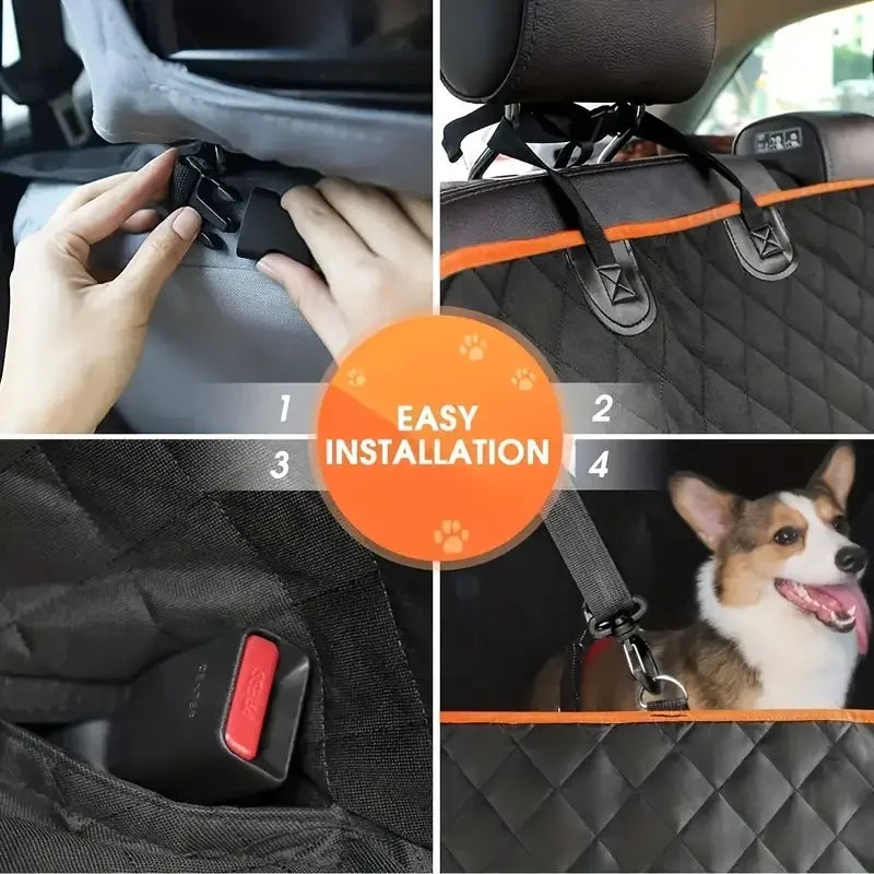 Durable Waterproof Pet Car Seat Cover Hammock For Vehicles