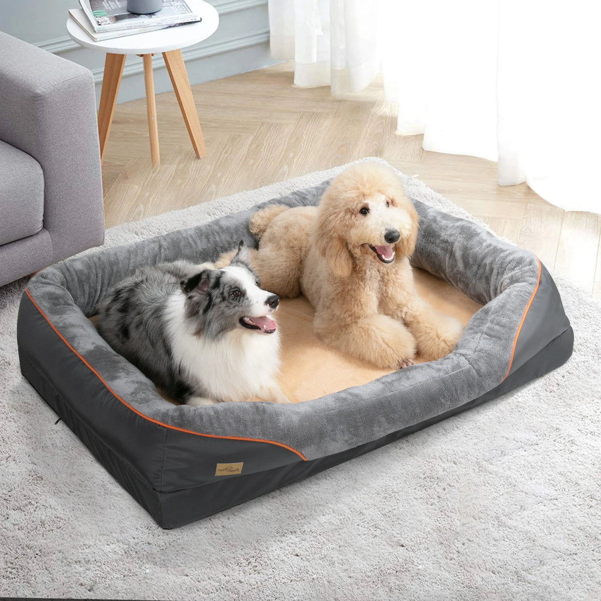 Bingopaw Comfy Dog Bed With Removable Washable Waterproof Cover