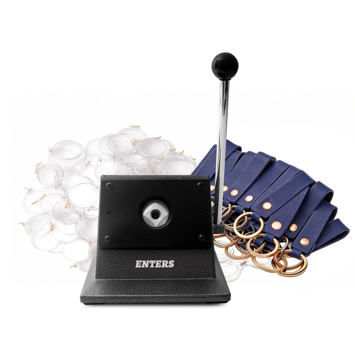 Round Photo Paper Cutter Kit For Key Chain DIY Crafts