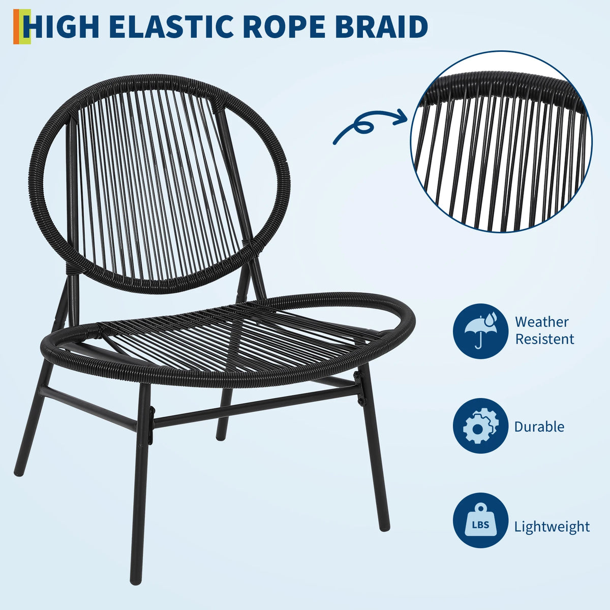 Acapulco Rattan Patio Bistro Set For Outdoor Living