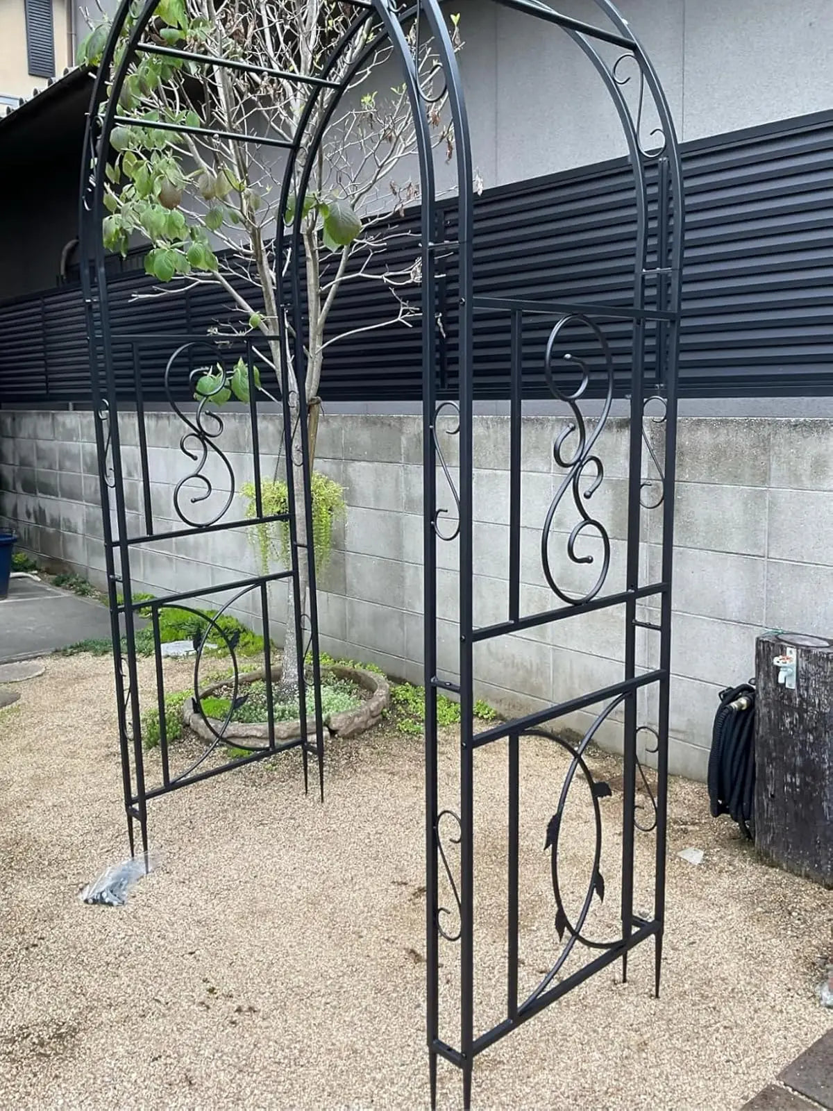 Heavy Duty Metal Garden Arbor Trellis Plant Arch Frame
