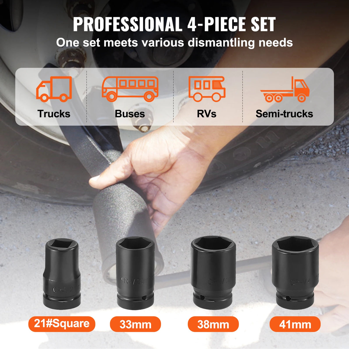 SucceBuy Alloy Steel Torque Multiplier Wrench Kit With Case