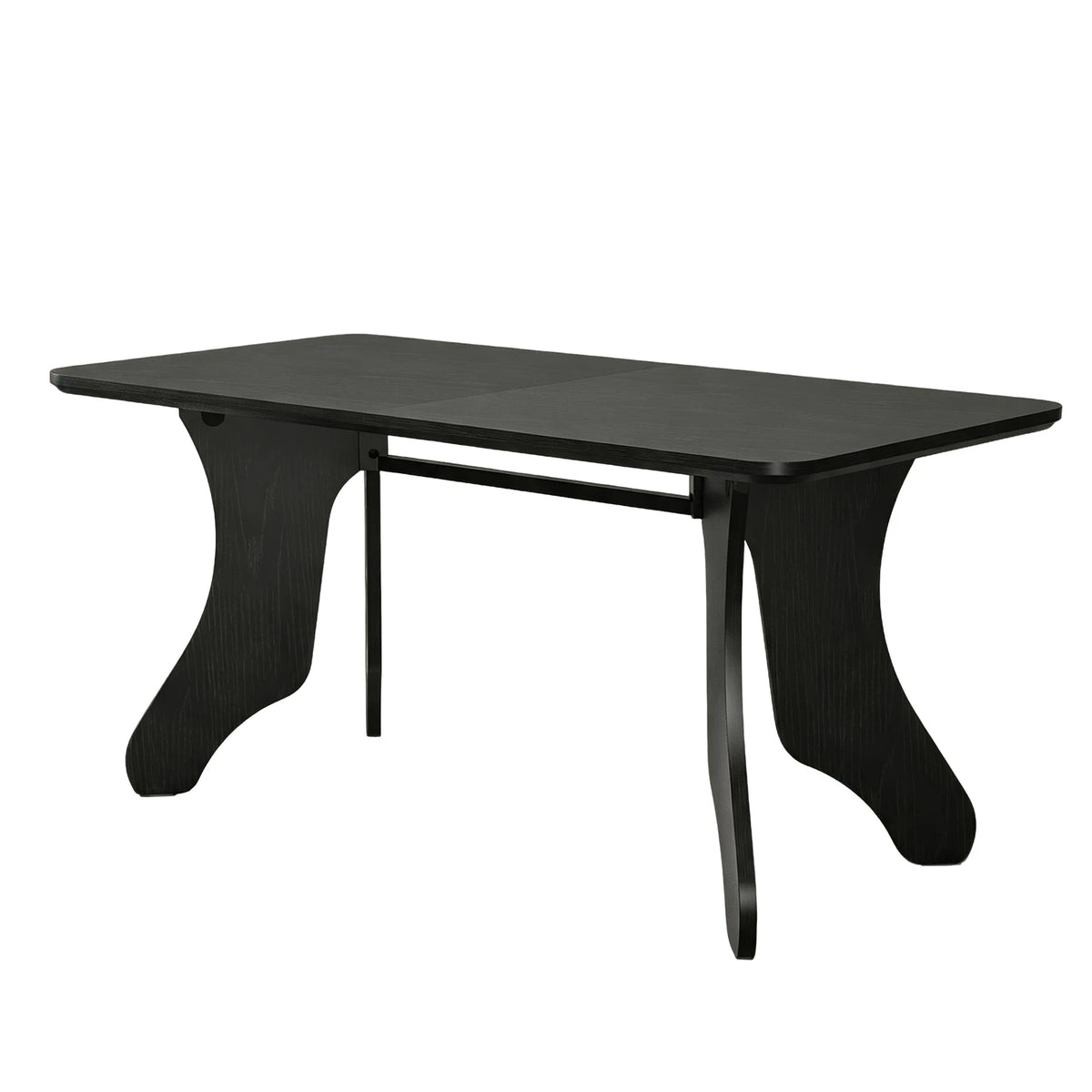 HiMISS Modern Rectangular Wood Dining Table With Antler Style Legs