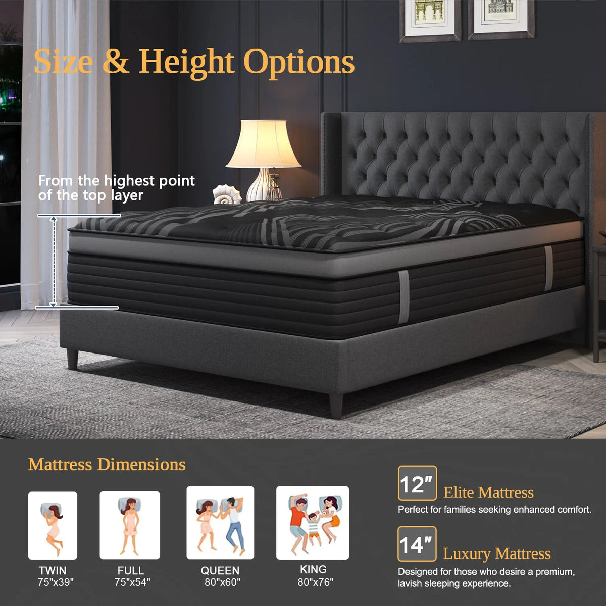 Sweetlove Gel Memory Foam Hybrid Pocket Spring Mattress