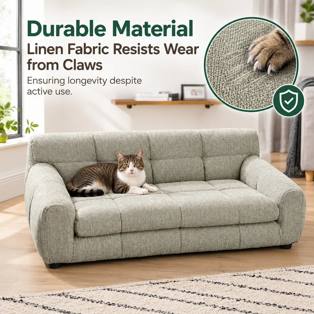 Modern Comfortable Dog Recliner Sofa With Backrest And Armrests