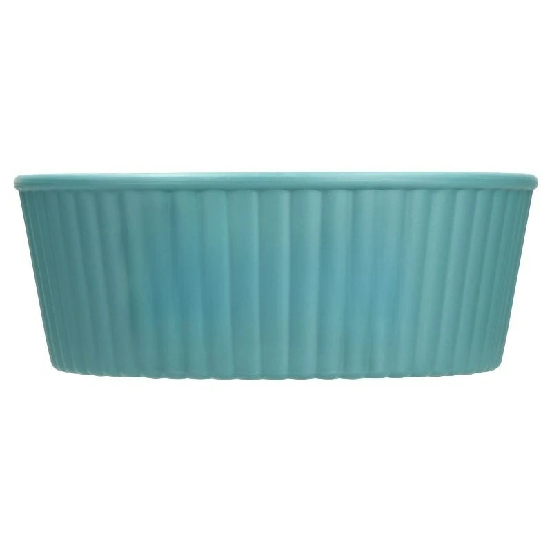 Premium Round Plastic Pet Food Bowl With Bone Detailing