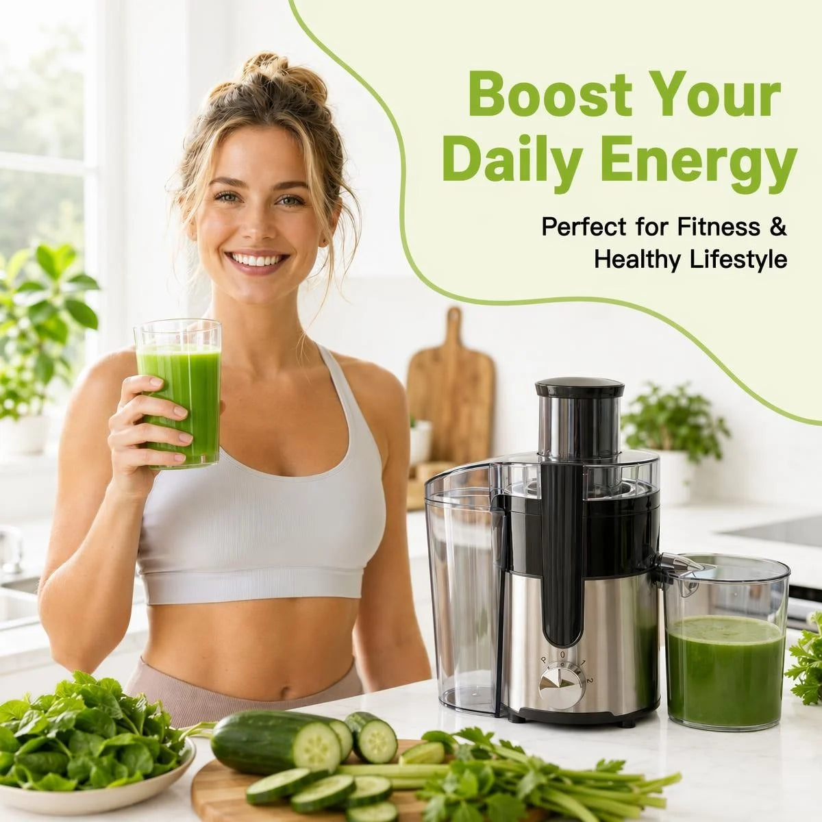 Stainless Steel Centrifugal Juicer For Rapid High Yield Fresh Juice