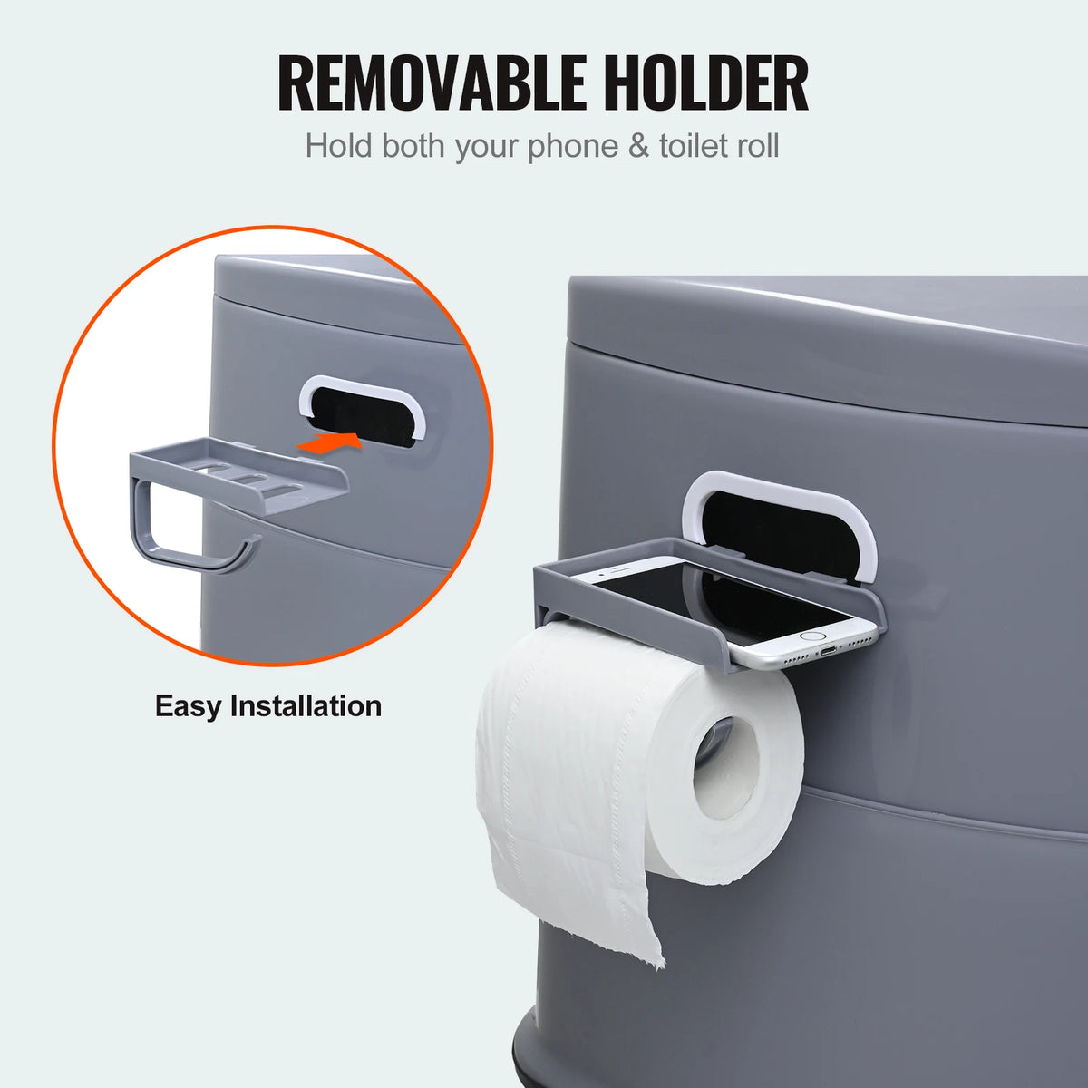 SucceBuy Portable Camping Toilet With Detachable Bucket For Travel