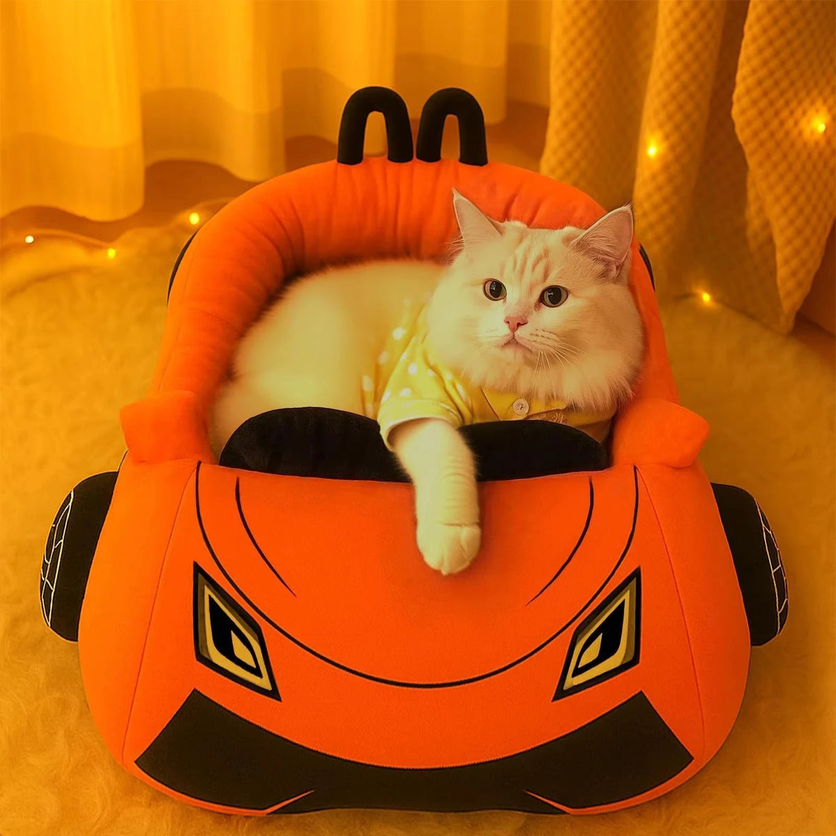 CWV Supercar Coral Fleece Pet Bed For Cats And Kittens