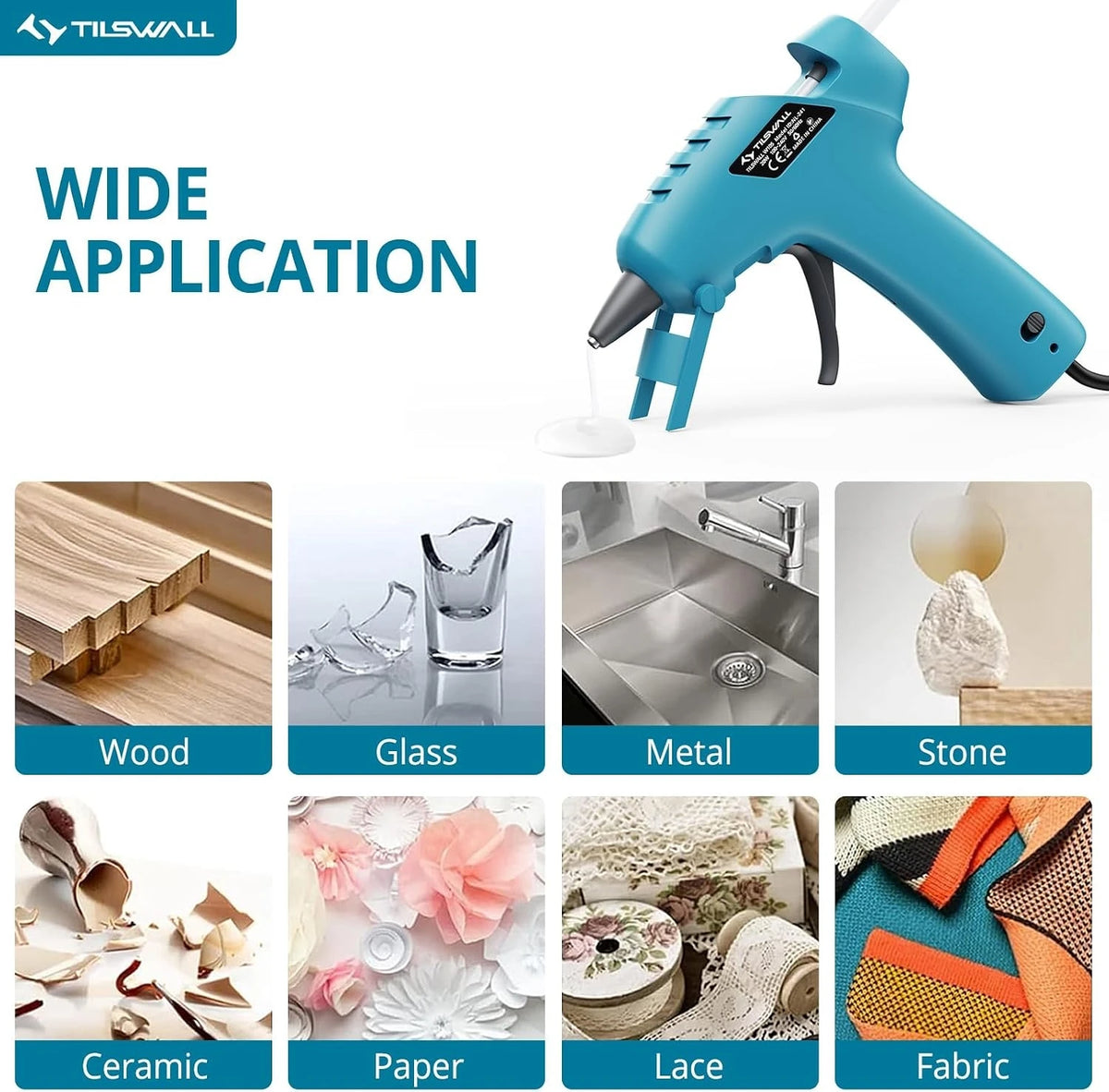 Parrior Quick Heating Anti Drip Hot Glue Gun For Crafting