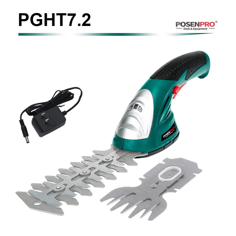 Posenpro Cordless 2 In 1 Rechargeable Grass And Shrub Shears