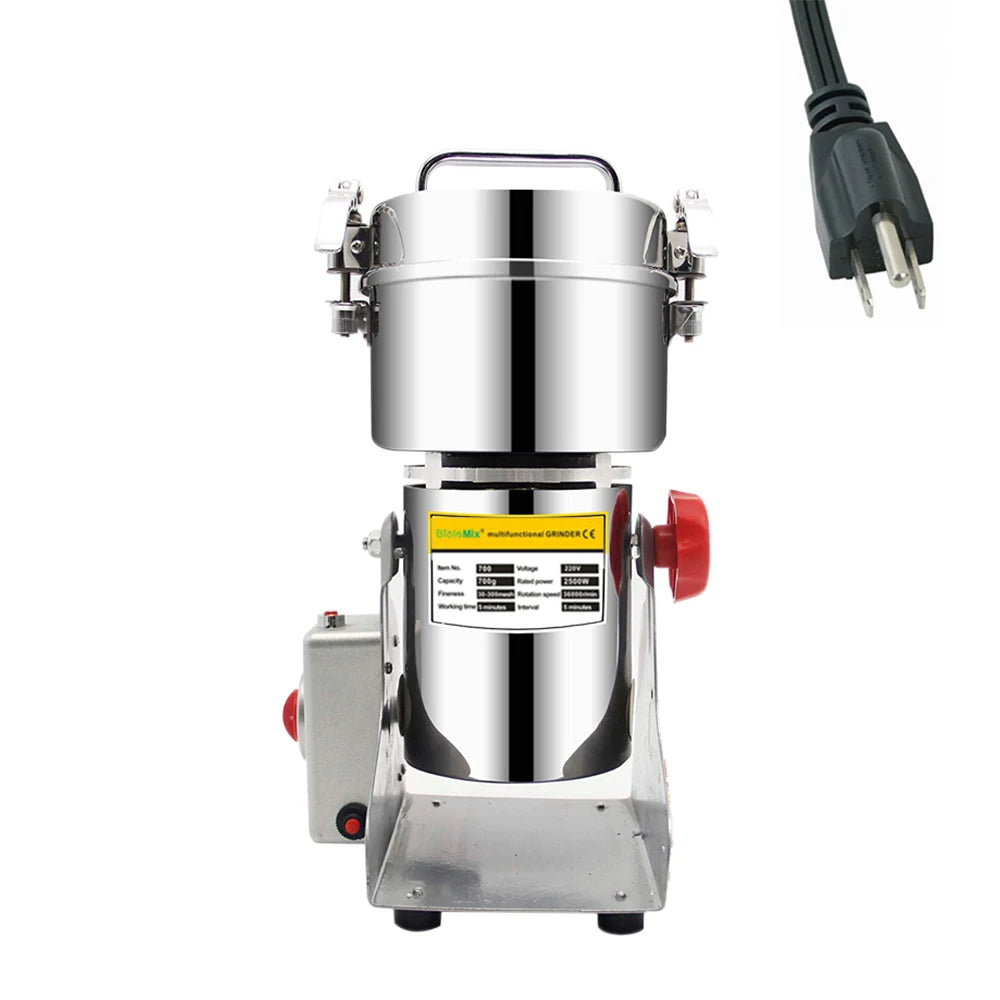 BioloMix Electric Stainless Steel Coffee Grain Spice Dry Food Grinder