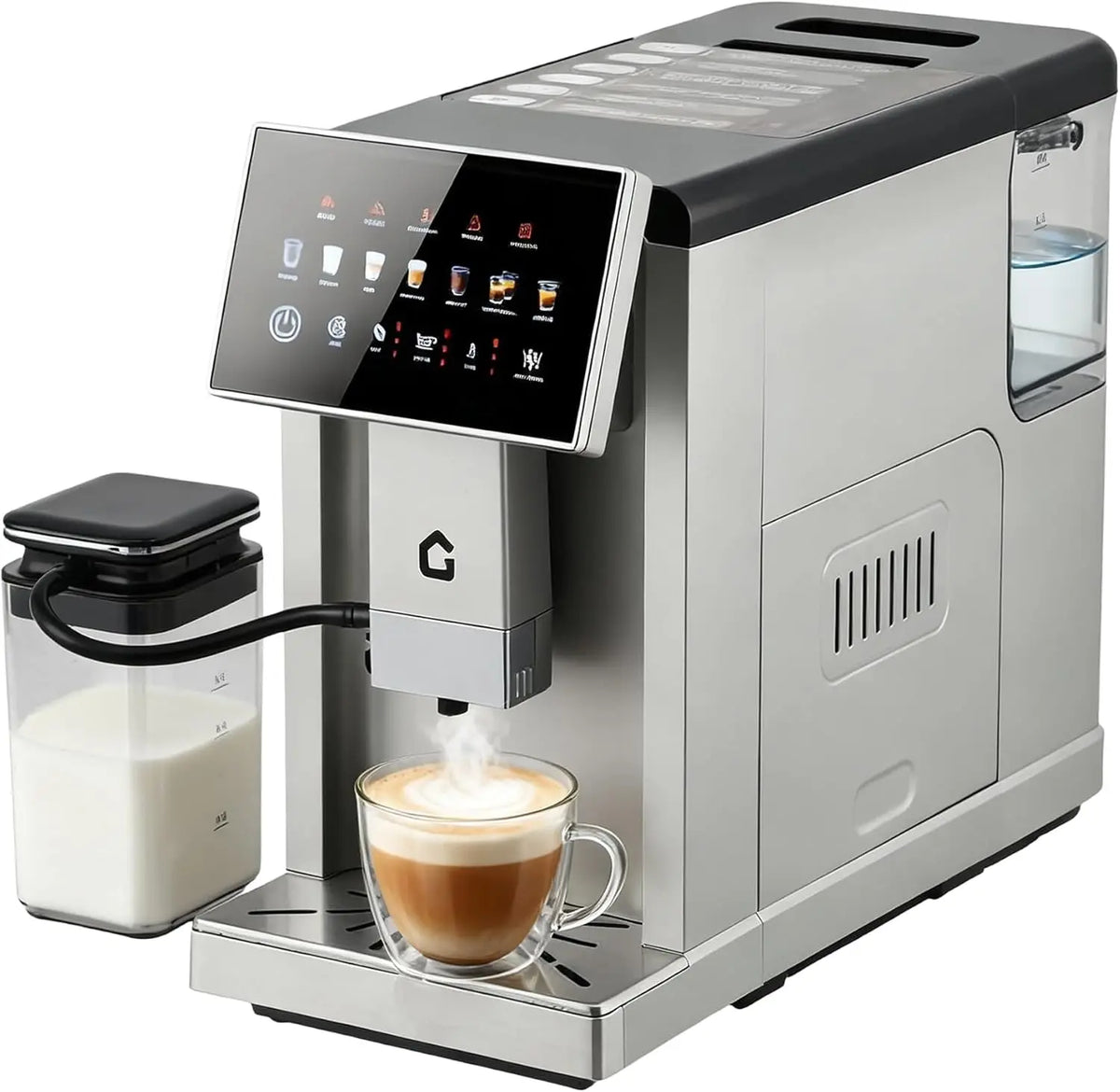 Acekool Automatic Espresso Maker With Grinder And Milk Frother
