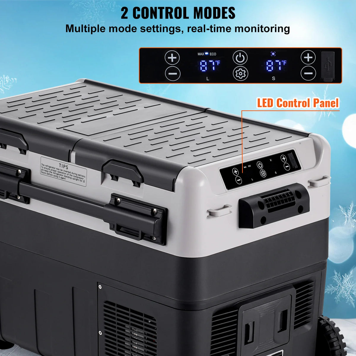 SucceBuy Portable Car Refrigerator And Home Compressor Cooler