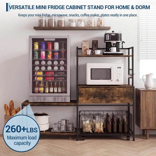 Garvee Multipurpose Utility Rack for Mini Fridge and Microwave
