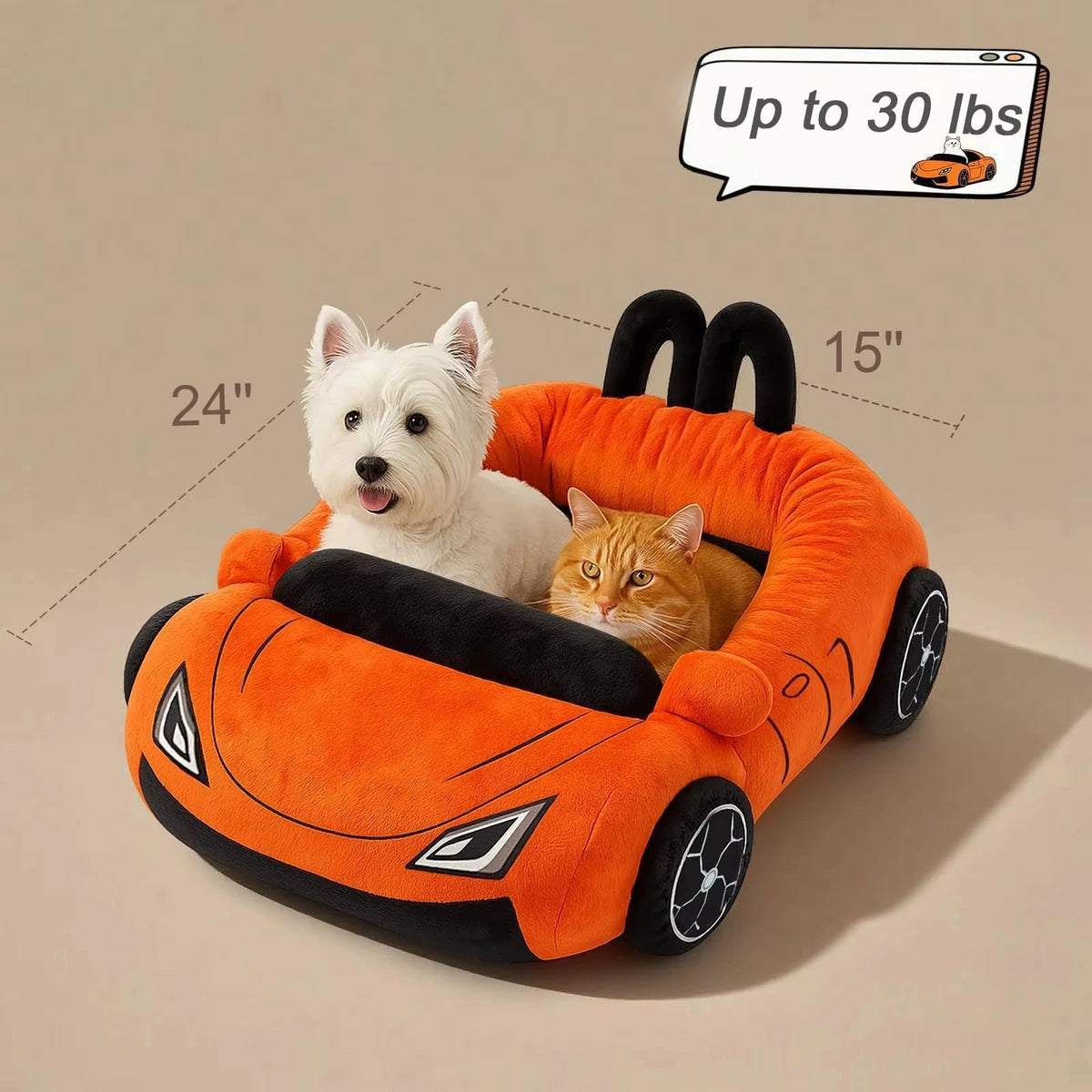 CWV Supercar Coral Fleece Pet Bed For Cats And Kittens