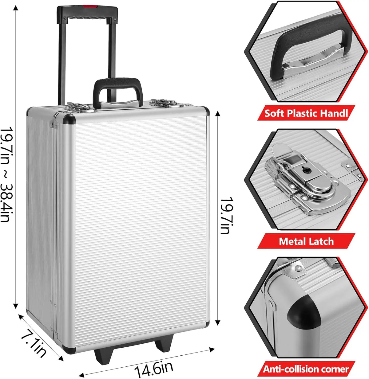 799 Piece Portable Mechanics Tool Set With Rolling Trolley Case