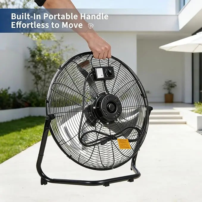 Acekool Heavy Duty Industrial Floor Fan With Adjustable Tilt