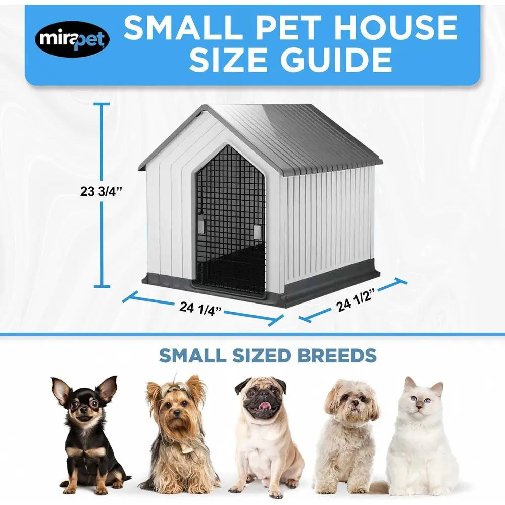 Durable Plastic Dog House For Indoor Or Outdoor Pet Shelter