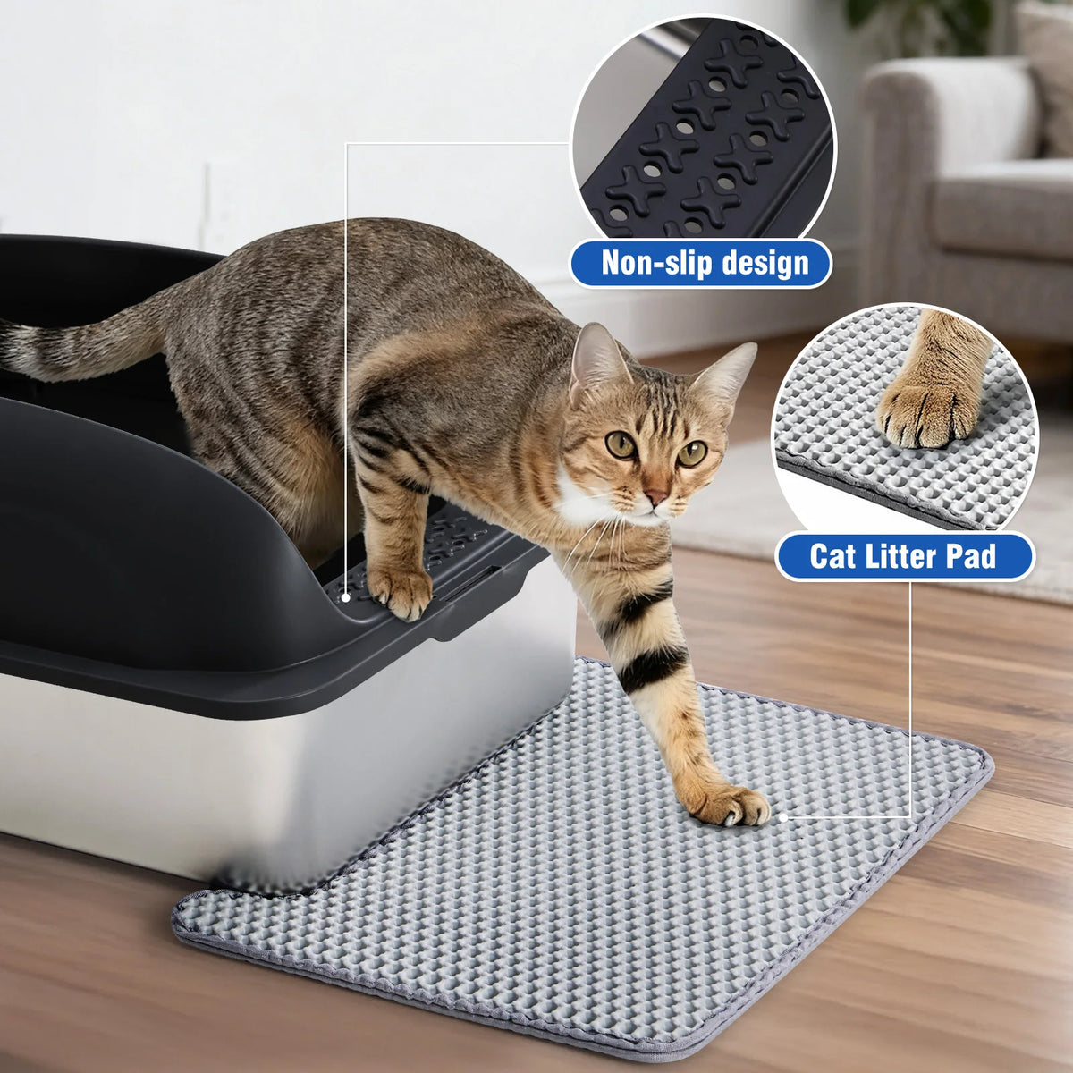 Stainless Steel Cat Litter Box With Lid And Scoop Included