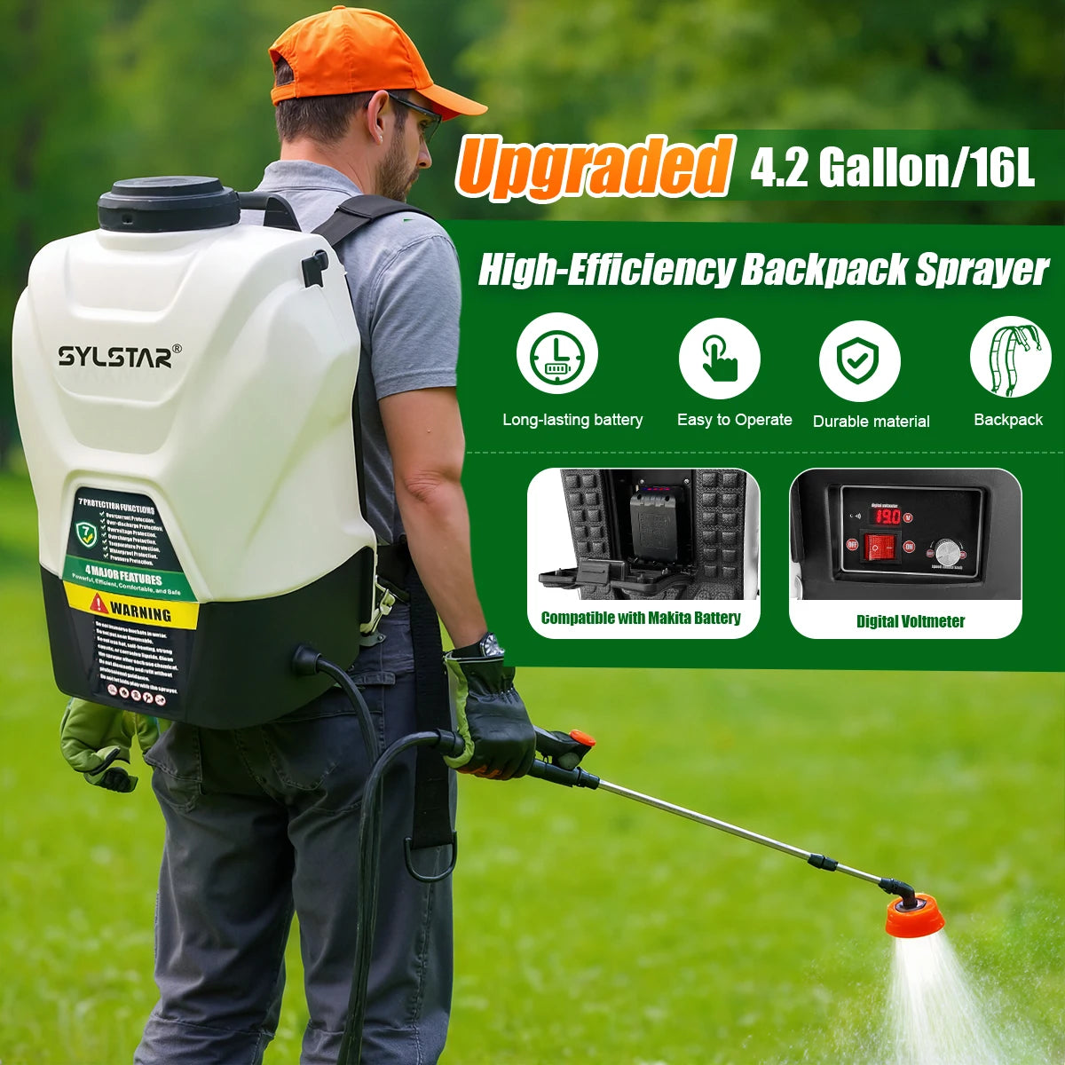 Battery Powered Backpack Sprayer For Reliable Garden Weed Control