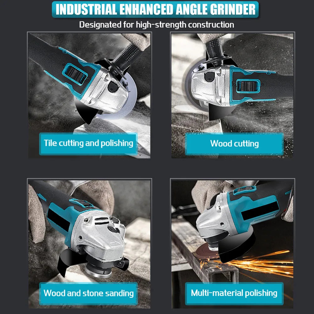 Magnitt Brushless Cordless Angle Grinder Power Tool