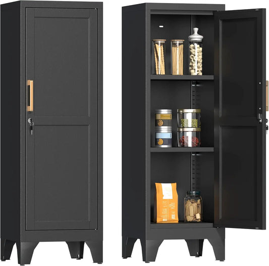 Coolsun Metal Pantry Cabinet For Modern Kitchen Storage Organization
