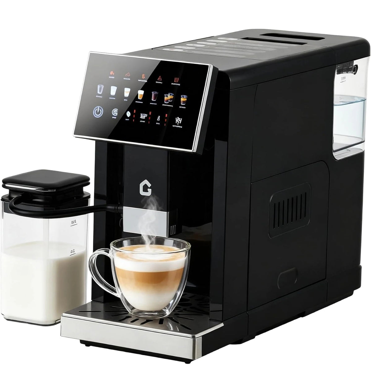 Acekool Automatic Espresso Maker With Grinder And Milk Frother