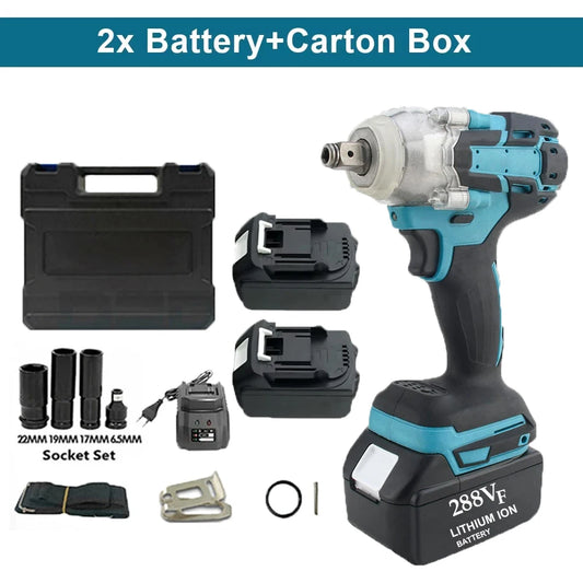 Magnitt Brushless Cordless Electric Impact Wrench Power Tool