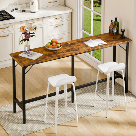 JHK Metal Frame High Top Dining Table For Living Room