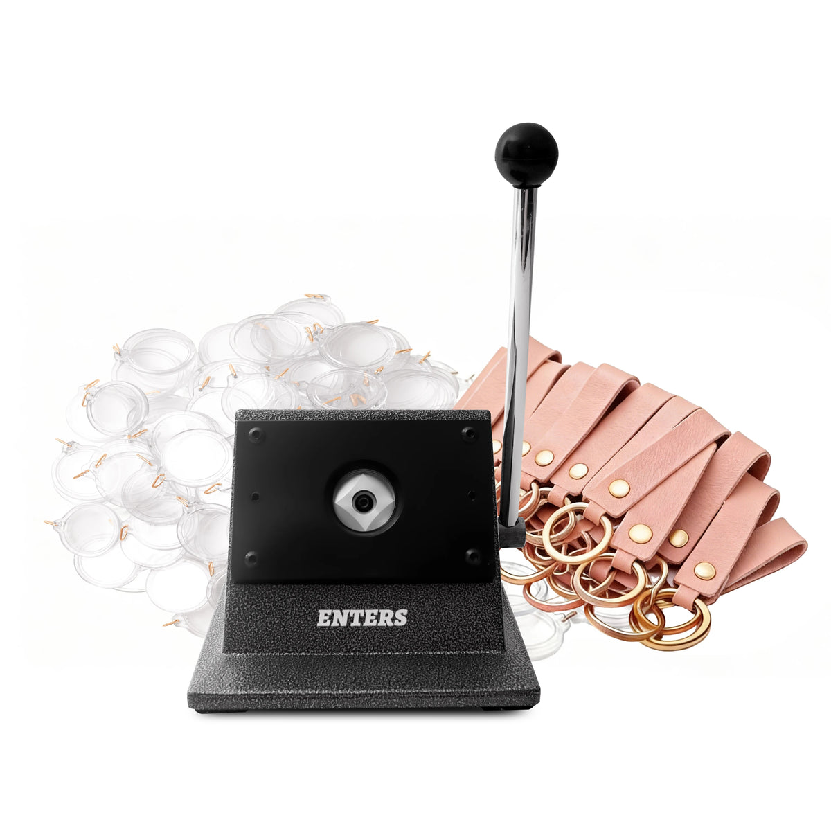 Round Photo Paper Cutter Kit For Key Chain DIY Crafts