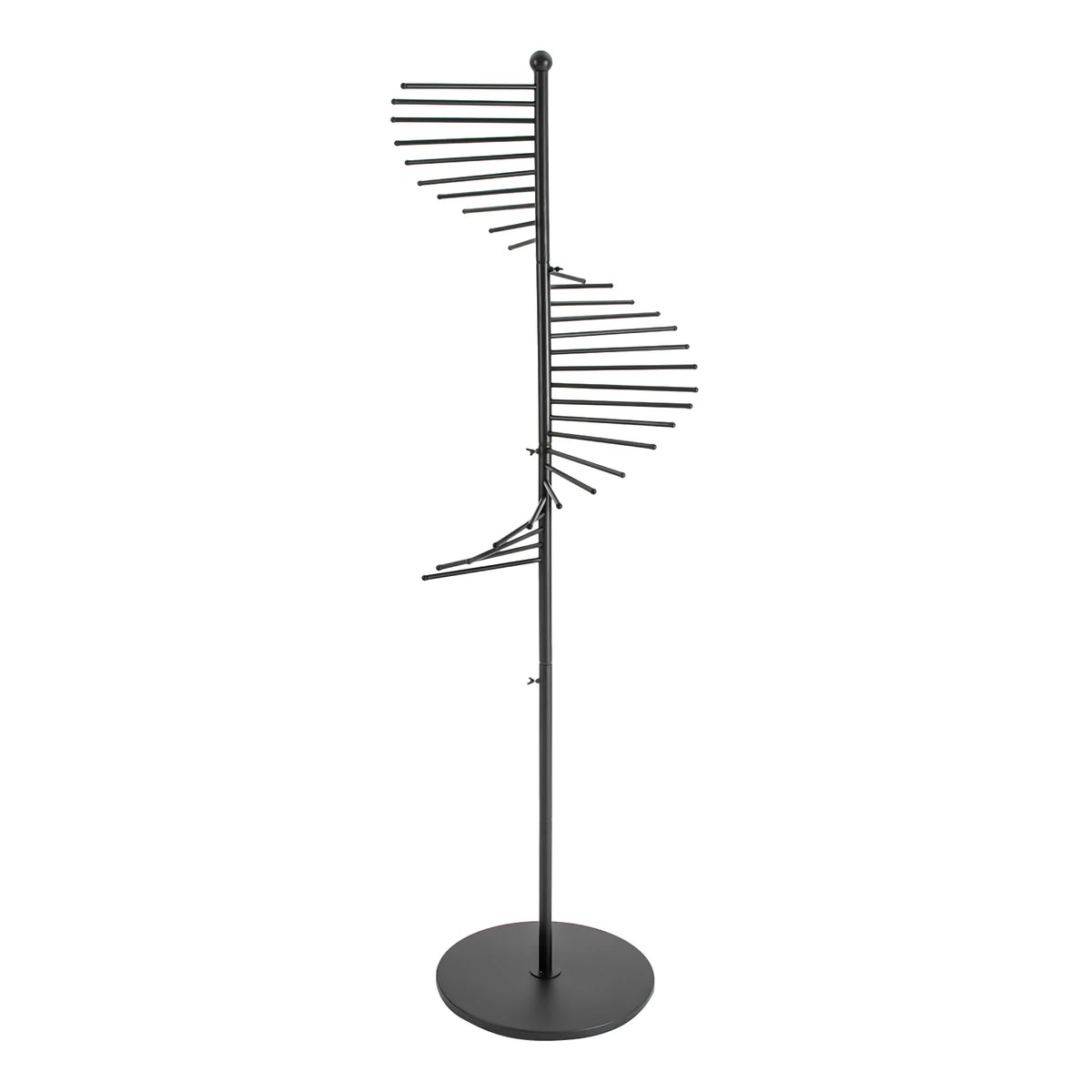 Freestanding Spiral Iron Scarf Display Rack Floor Standing Organizer