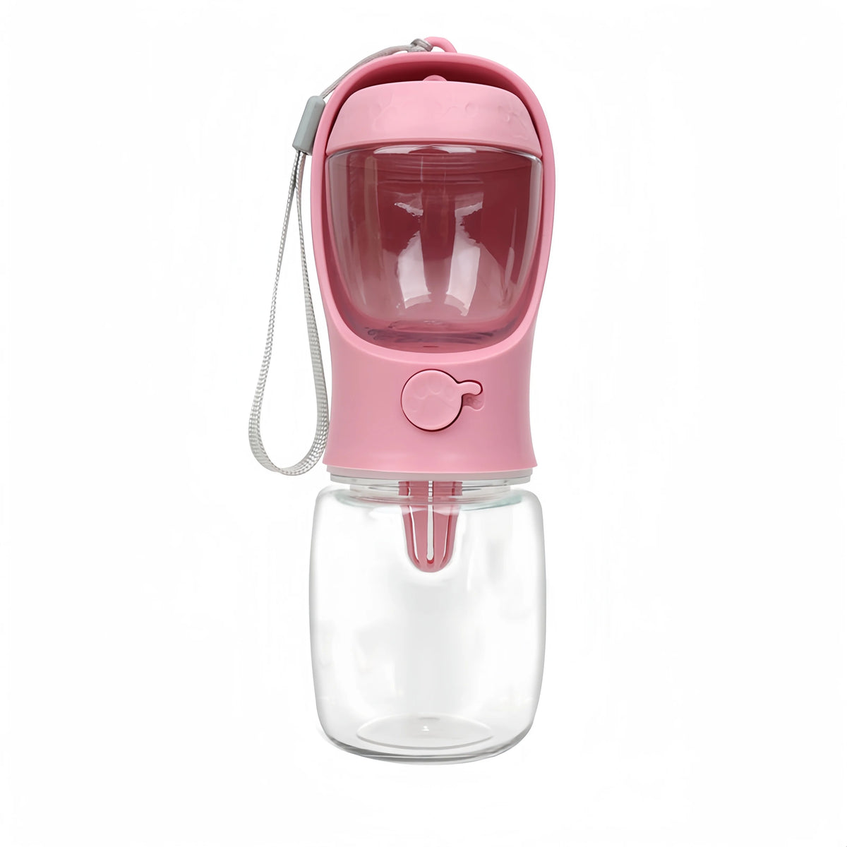 Portable Pet Water Bottle With Food Storage And Travel Bowl