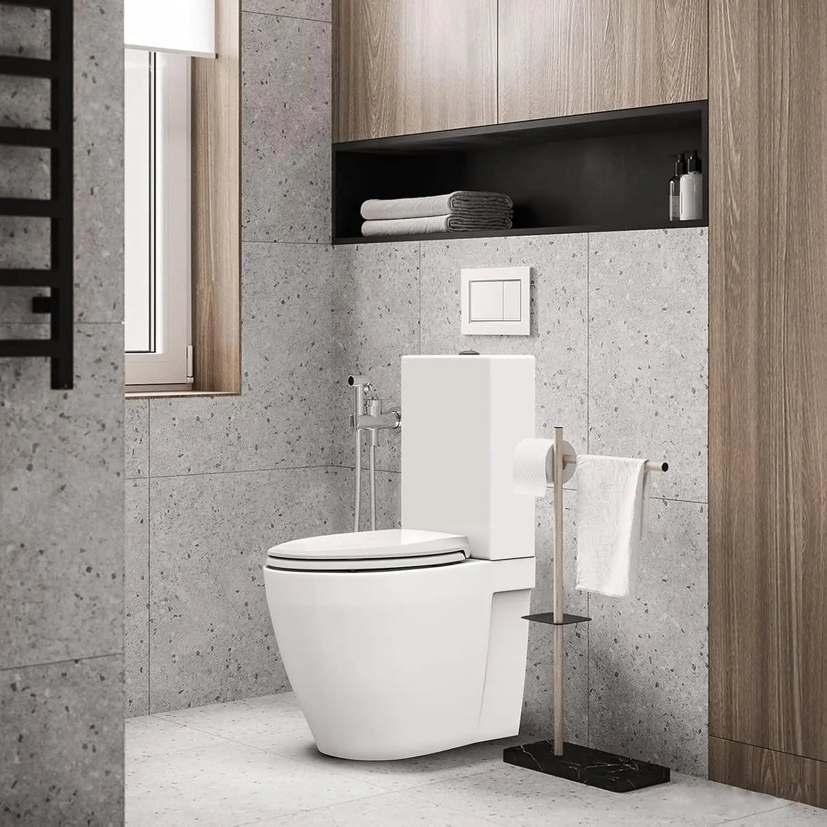 Slow Close Quiet Quick Release Toilet Seat With Durable Thickened Form