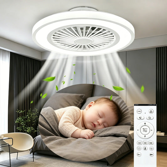Silent Ceiling Fan With Remote Control And Dimmable Light